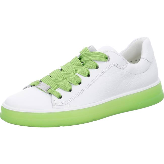 White Ara Shoes Frisco-green Women\'s Sneakers | ARA913EKO