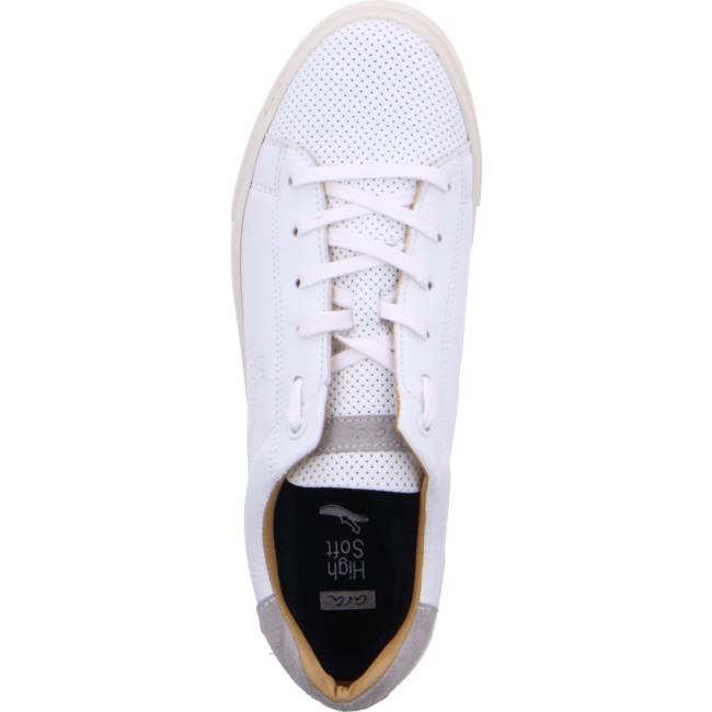 White Ara Shoes Hampard Men's Sneakers | ARA760KSB