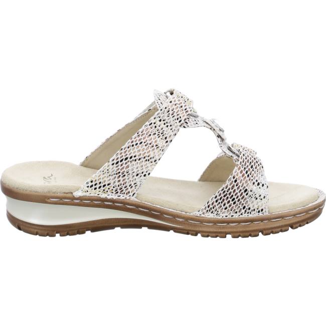 White Ara Shoes Hawaii Women's Mules | ARA328VZB