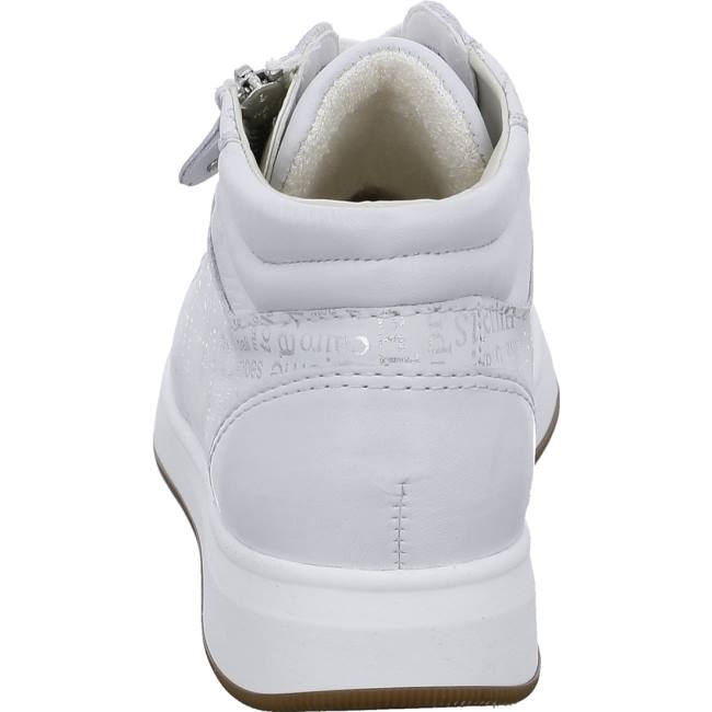 White Ara Shoes High Top Rom Nebbia Women's Boots | ARA492YMD