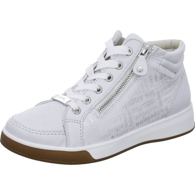 White Ara Shoes High Top Rom Nebbia Women\'s Boots | ARA492YMD