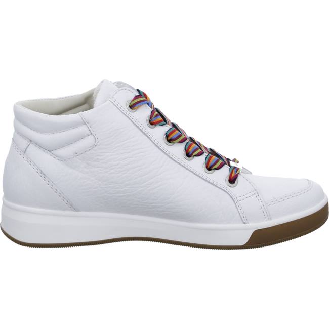 White Ara Shoes High Top Rom Women's Boots | ARA289PEA