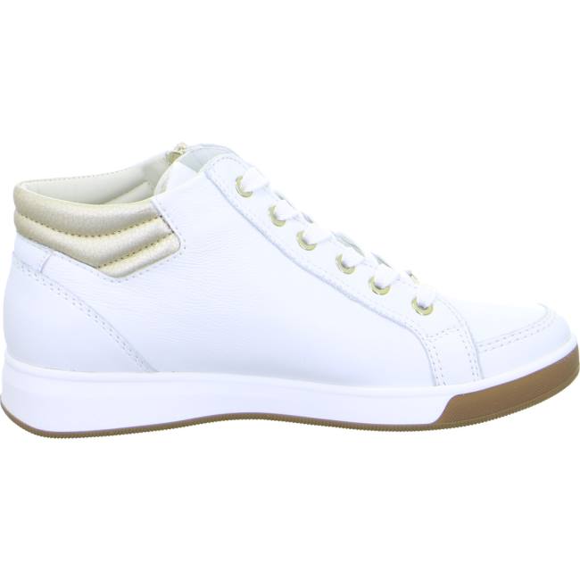 White Ara Shoes High Top Rom Women's Sneakers | ARA279ZWN