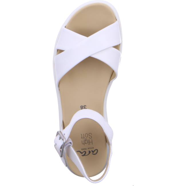 White Ara Shoes Ibiza Women's Sandals | ARA365RSC