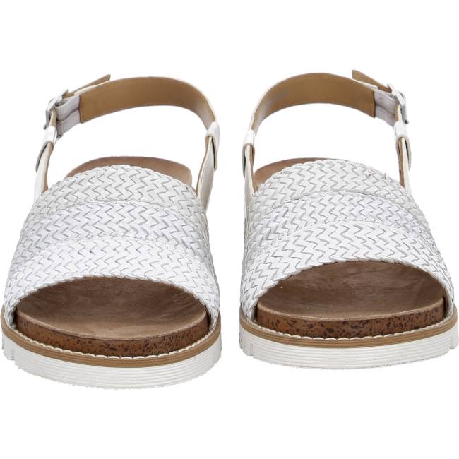 White Ara Shoes Kent-sport Silver Women's Sandals | ARA257ZSE