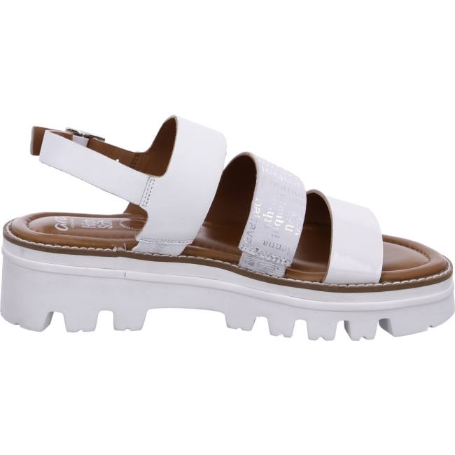 White Ara Shoes Kopenhagen Women's Sandals | ARA538CUP