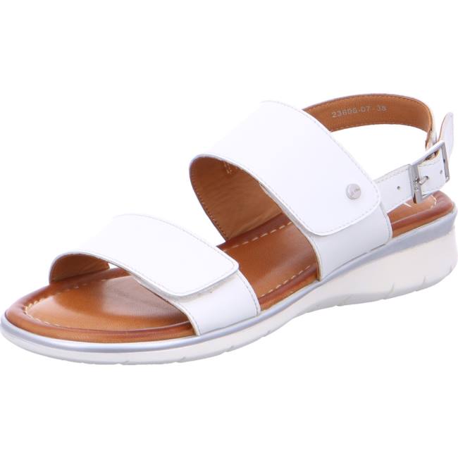 White Ara Shoes Kreta Women\'s Sandals | ARA468EQJ