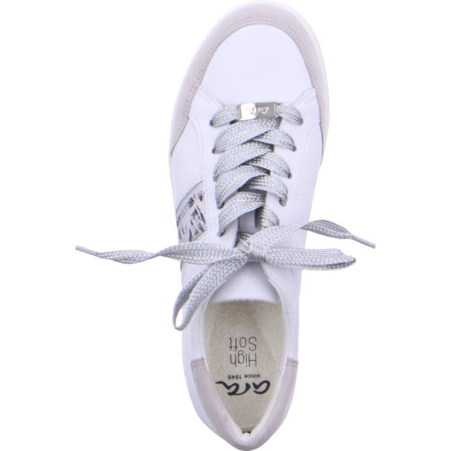 White Ara Shoes Lace-ups Rom Sasso Women's Sneakers | ARA375ASH