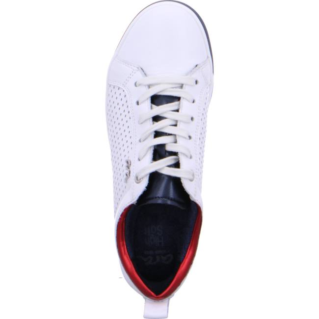 White Ara Shoes Lace-ups Rom Women's Sneakers | ARA652OCS