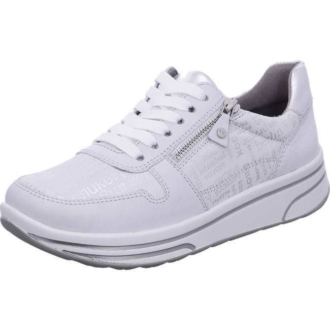 White Ara Shoes Lace-ups Sapporo Nebbia Women\'s Sneakers | ARA762HXT