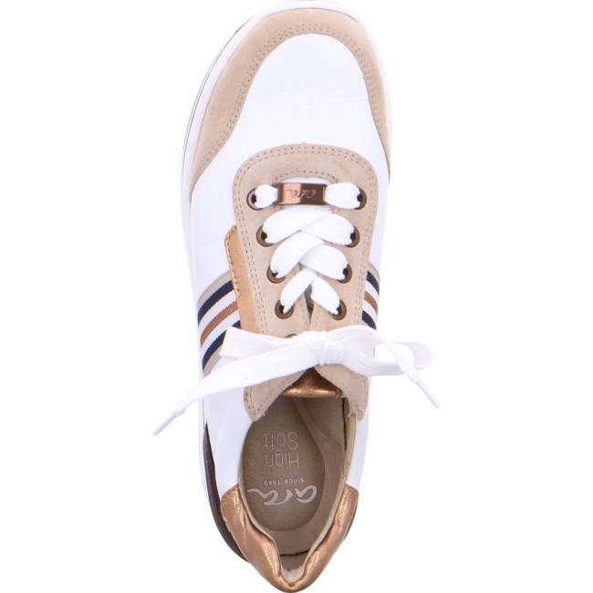 White Ara Shoes Lace-ups Sapporo Women's Sneakers | ARA598XUL