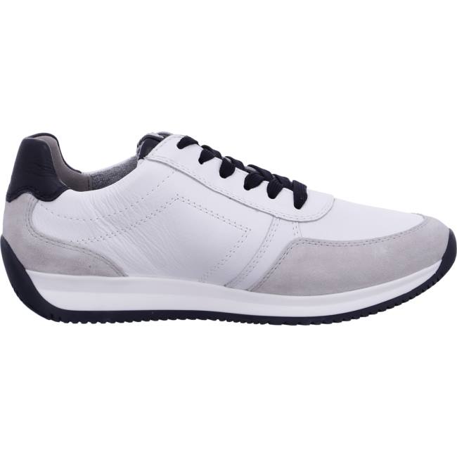 White Ara Shoes Lisboa Men's Sneakers | ARA920XAK