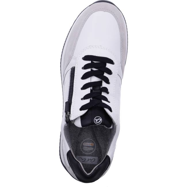 White Ara Shoes Lisboa Men's Sneakers | ARA920XAK