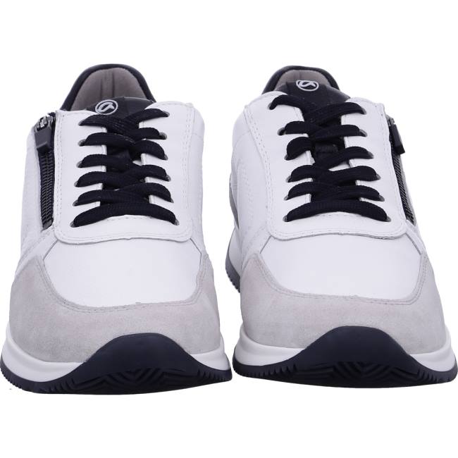 White Ara Shoes Lisboa Men's Sneakers | ARA920XAK