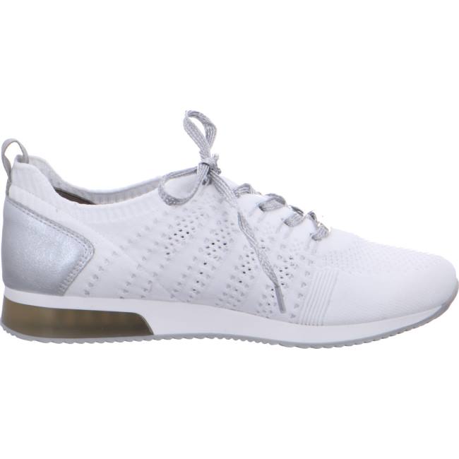 White Ara Shoes Lissabon-silver Women's Sneakers | ARA390KCE