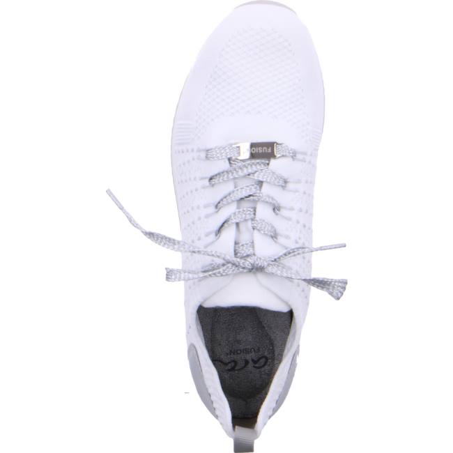 White Ara Shoes Lissabon-silver Women's Sneakers | ARA390KCE