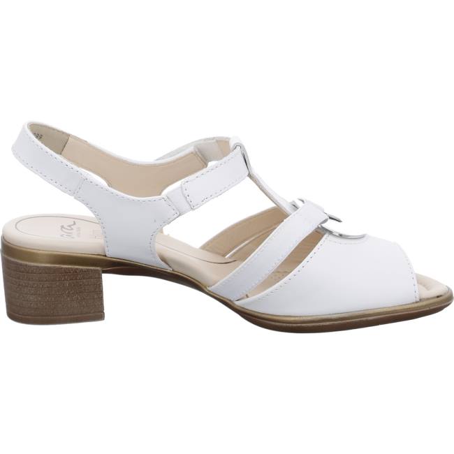 White Ara Shoes Lugano Women's Sandals | ARA742SDV