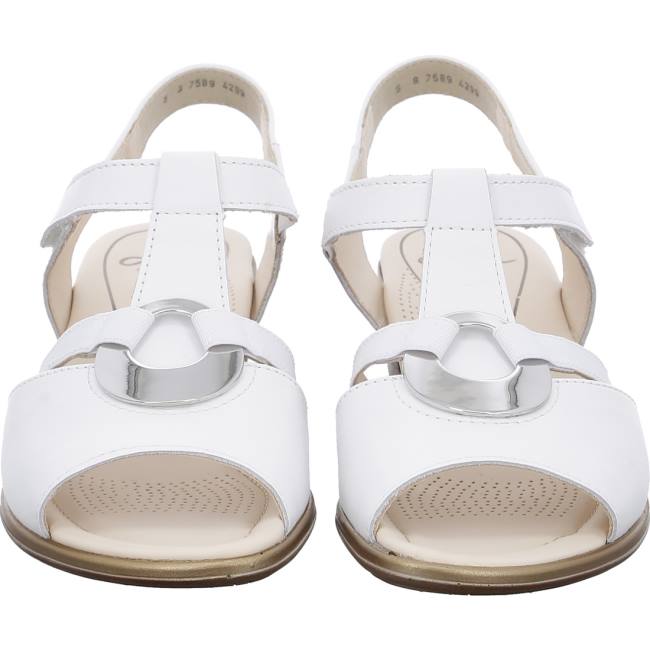 White Ara Shoes Lugano Women's Sandals | ARA742SDV