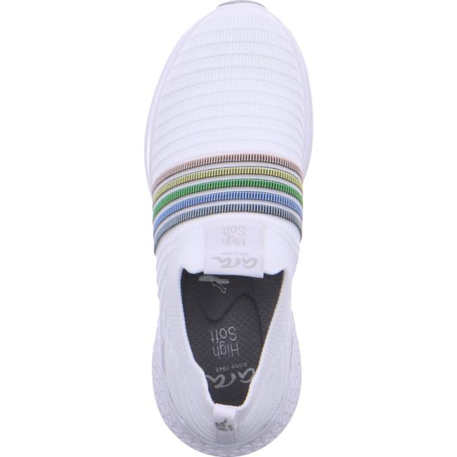 White Ara Shoes Maya Women's Sneakers | ARA653STV