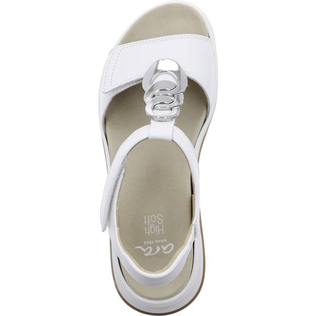 White Ara Shoes Osaka Women's Sandals | ARA435ZVF