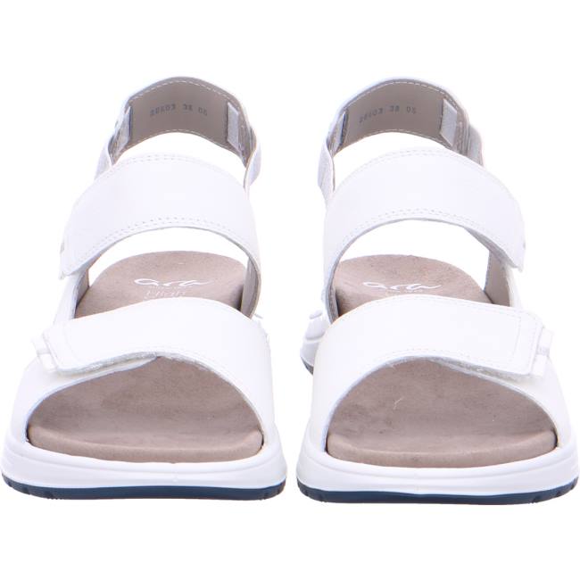 White Ara Shoes Panama Women's Sandals | ARA597XVI