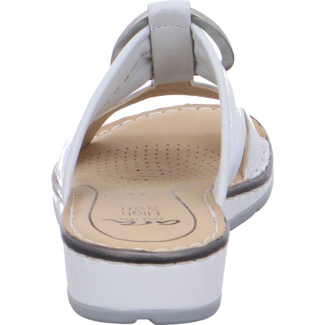 White Ara Shoes Positano Nebbia Women's Mules | ARA720XAL