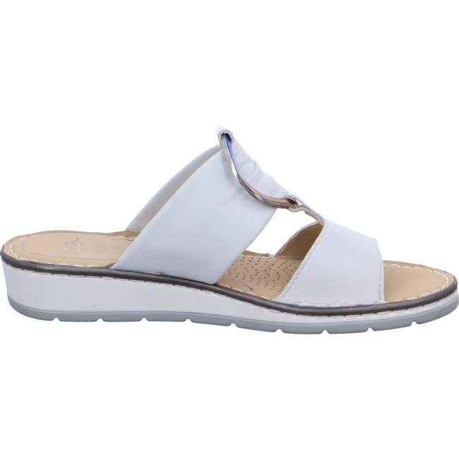 White Ara Shoes Positano Nebbia Women's Mules | ARA720XAL