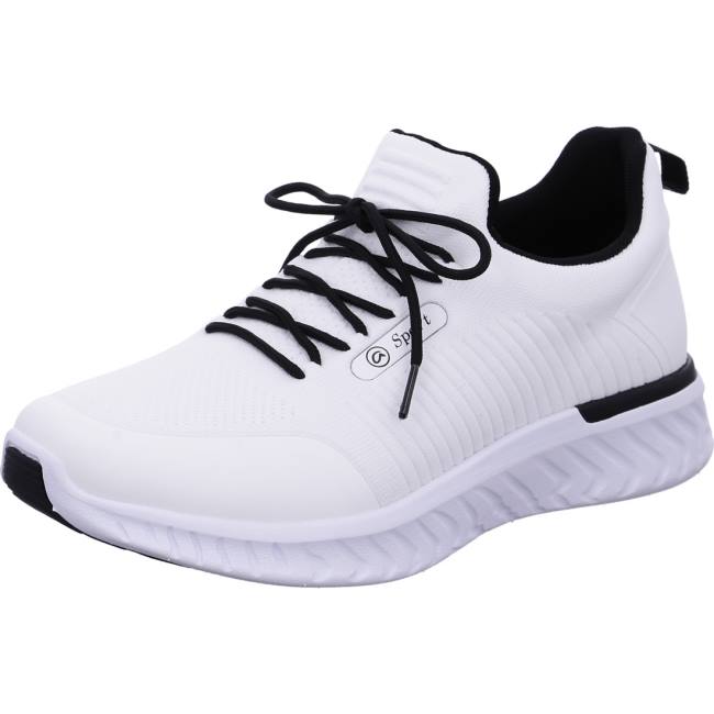 White Ara Shoes San Diego Men\'s Sneakers | ARA045INA