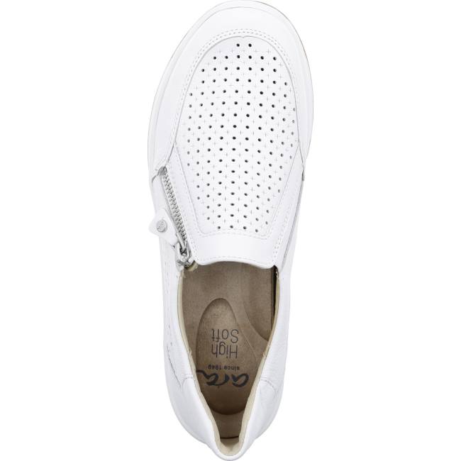 White Ara Shoes Sapporo Women's Loafers | ARA521YQI