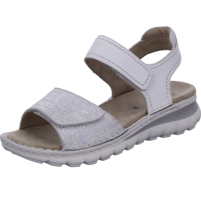 White Ara Shoes Tampa Nebbia Women\'s Sandals | ARA340XLQ