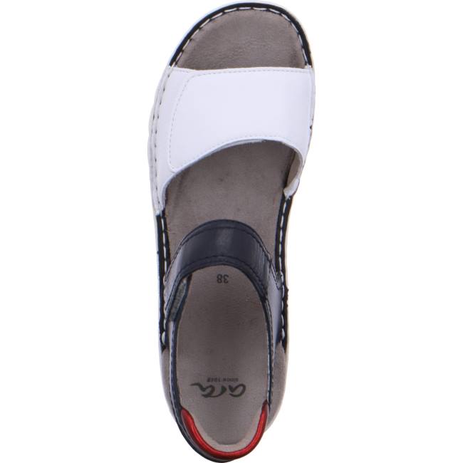 White / Black Ara Shoes Tampa Women's Sandals | ARA768TWU