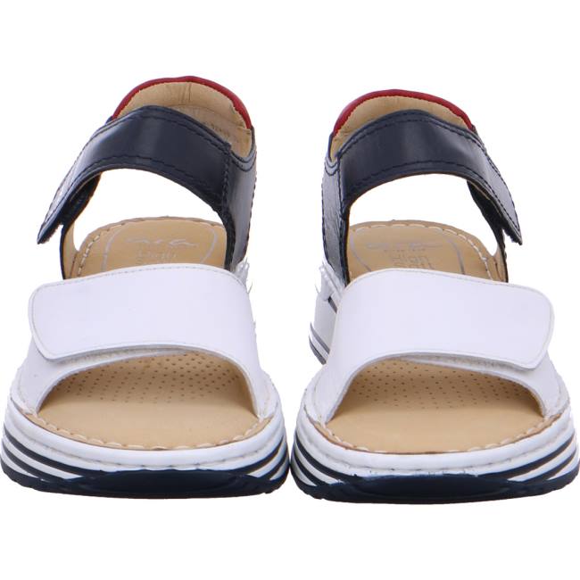 White / Black / Red Ara Shoes Sapporo Women's Sandals | ARA768DJT