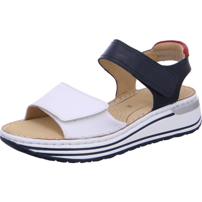 White / Black / Red Ara Shoes Sapporo Women\'s Sandals | ARA768DJT