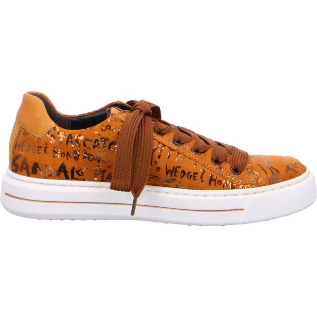 Yellow Ara Shoes Courtyard Women's Sneakers | ARA135SAP