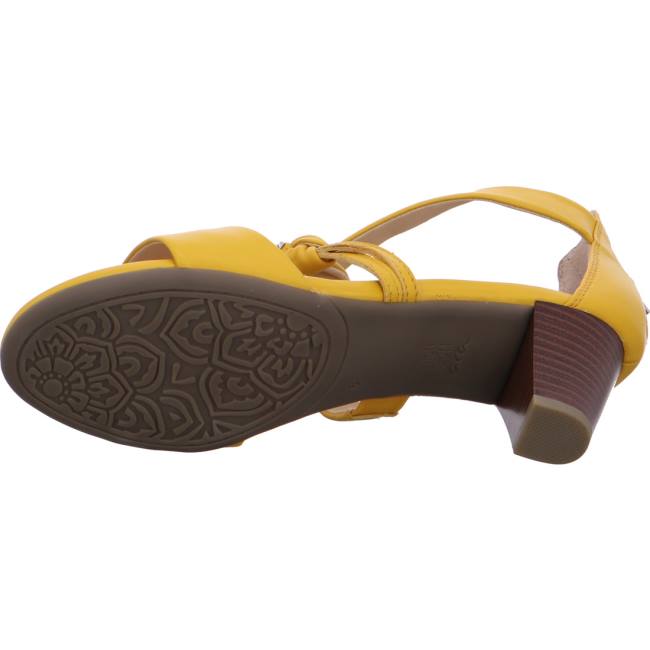 Yellow Ara Shoes Heeled Rosso Sun Women's Sandals | ARA701LRK