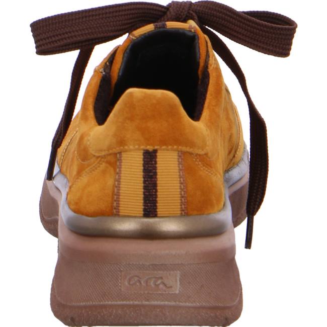 Yellow Ara Shoes Lace-ups Roma Women's Sneakers | ARA967EDP