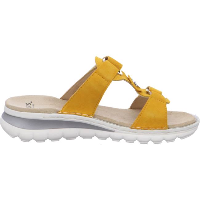 Yellow Ara Shoes Tampa Sun Women's Mules | ARA789DPF