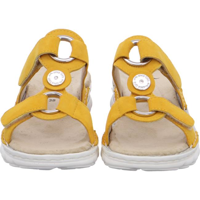 Yellow Ara Shoes Tampa Sun Women's Mules | ARA789DPF