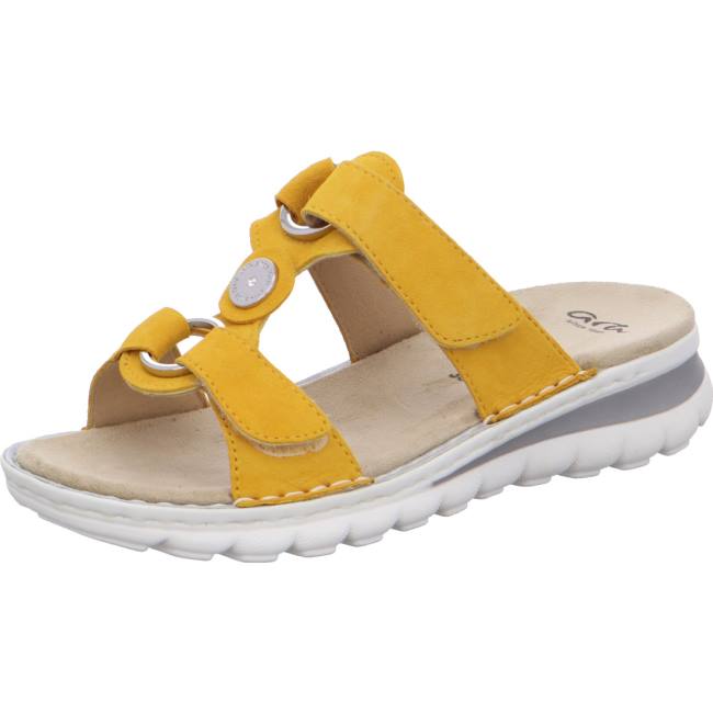 Yellow Ara Shoes Tampa Sun Women\'s Mules | ARA789DPF